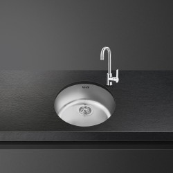 Smeg VFU43SFR fregadero Fregadero encastrado bajo encimera Círculo Acero inoxidable