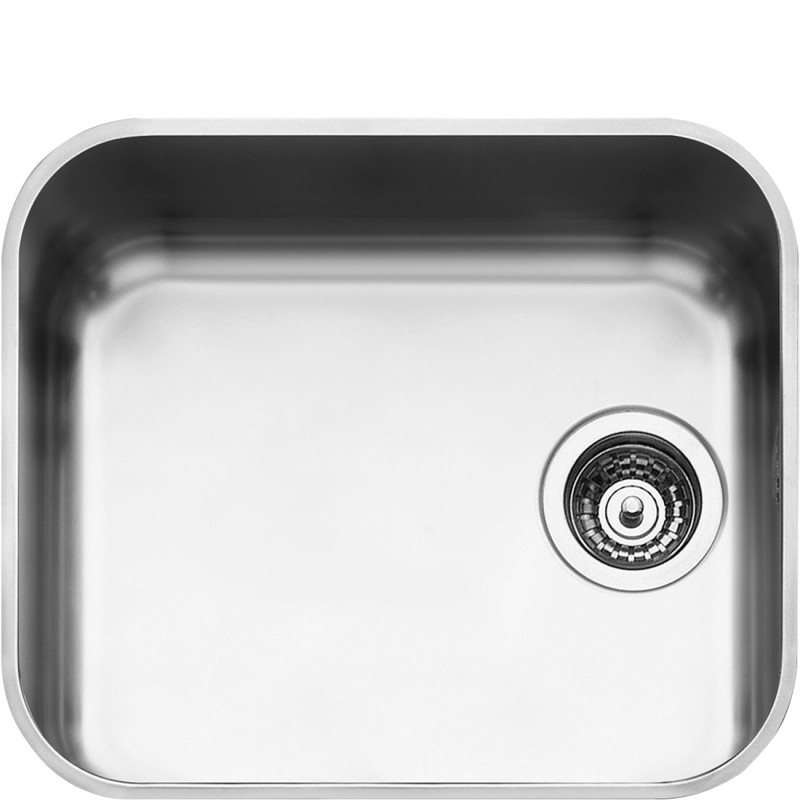 Smeg UM45 fregadero Fregadero encastrado bajo encimera Rectangular Acero inoxidable