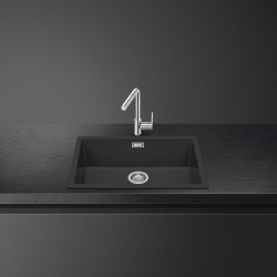 Smeg VZP76N fregadero Fregadero encastrado bajo encimera Granito