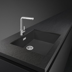 Smeg VZP76N fregadero Fregadero encastrado bajo encimera Granito