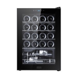 Cecotec 00122 enfriador de vino Nevera de vino Independiente Negro, Transparente 20 botella(s)