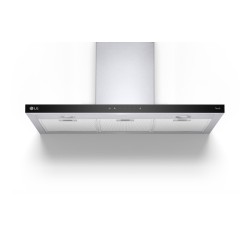 LG HCEZ3626S campana Encastrada Negro, Acero inoxidable 600 m³ h