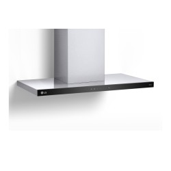 LG HCEZ3626S campana Encastrada Negro, Acero inoxidable 600 m³ h