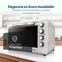 Grunkel HR-48SILVERRUSTI horno tostador 48 L 2200 W Gris Parrilla