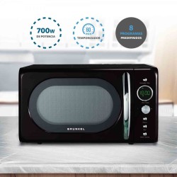 Grunkel MW-DG Negro Microondas combinado Encimera 20 L 700 W