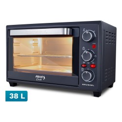 Grunkel HR-38PRO horno 38 L 2000 W Negro, Acero