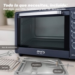 Grunkel HR-48PROMAX horno 48 L 2200 W Negro, Acero