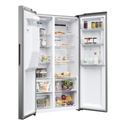 Haier HSR5918DIMP Independiente 511 L Platino, Acero inoxidable