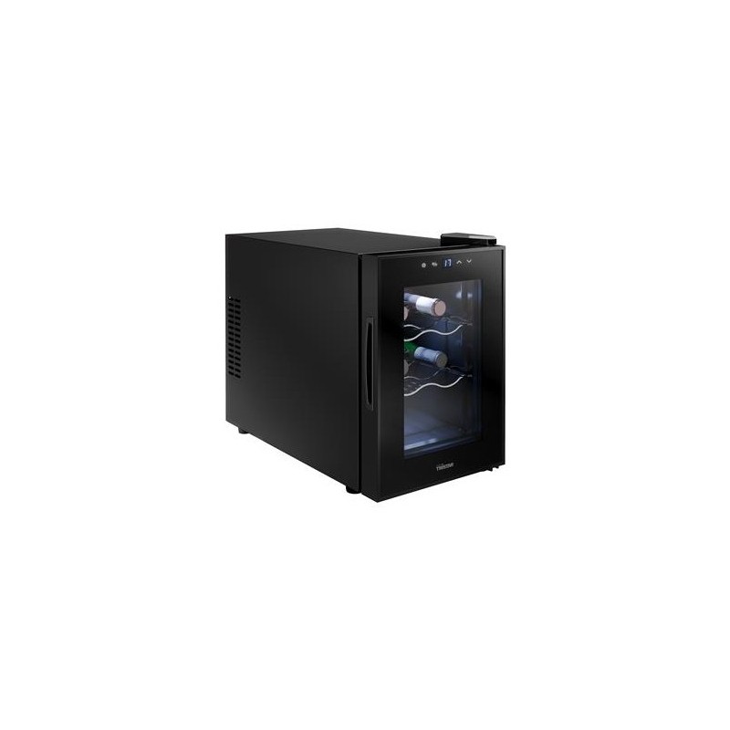 Tristar WR-7506 enfriador de vino Nevera de vino termoeléctrico Independiente Negro 8 botella(s)