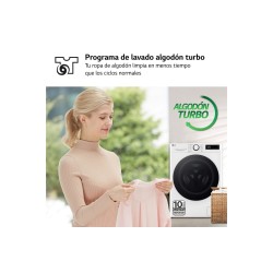 LG F2WR5S08A0W lavadora Carga frontal 8 kg 1160 RPM Blanco