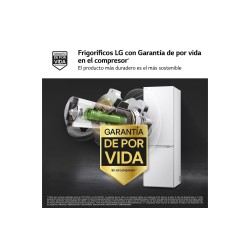LG GBV3100ASW nevera y congelador Independiente 374 L Blanco