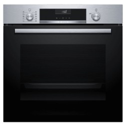 Bosch Serie 6 HBG536ES4 horno 71 L 3400 W Negro, Plata