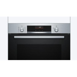 Bosch Serie 6 HBG536ES4 horno 71 L 3400 W Negro, Plata