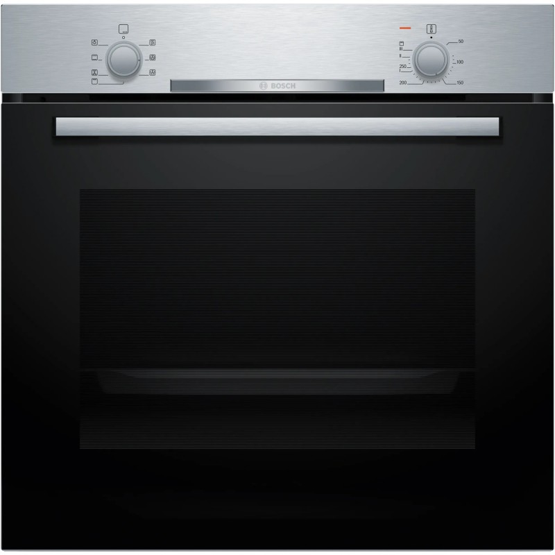 Bosch Serie 2 HBA510BR4 horno 71 L 3400 W Negro, Acero inoxidable