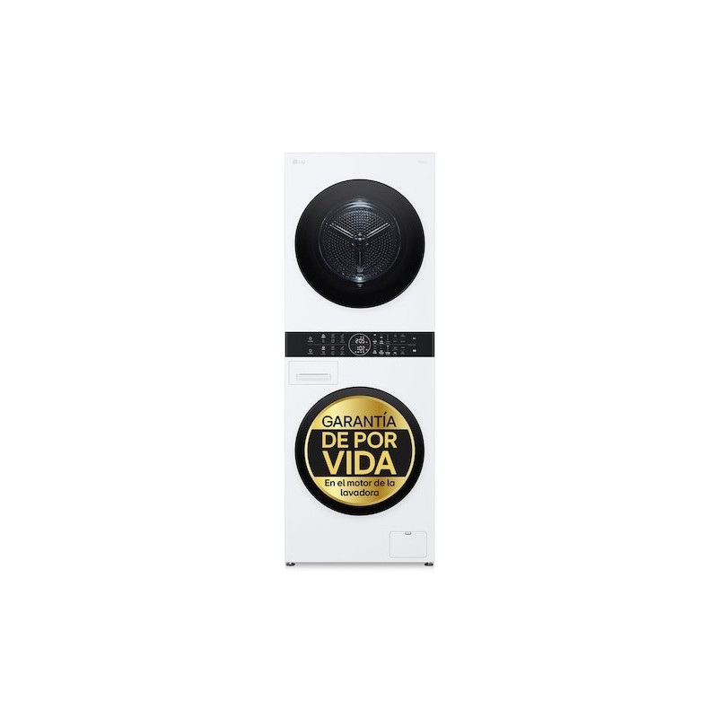 LG WT1210WWF lavadora-secadora Independiente Carga frontal Blanco