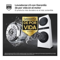 LG WT1210WWF lavadora-secadora Independiente Carga frontal Blanco