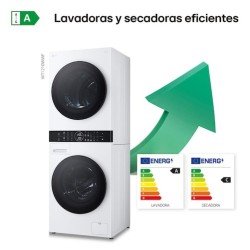 LG WT1210WWF lavadora-secadora Independiente Carga frontal Blanco