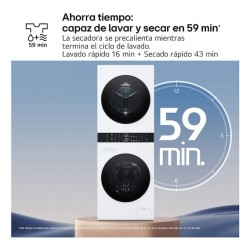 LG WT1210WWF lavadora-secadora Independiente Carga frontal Blanco