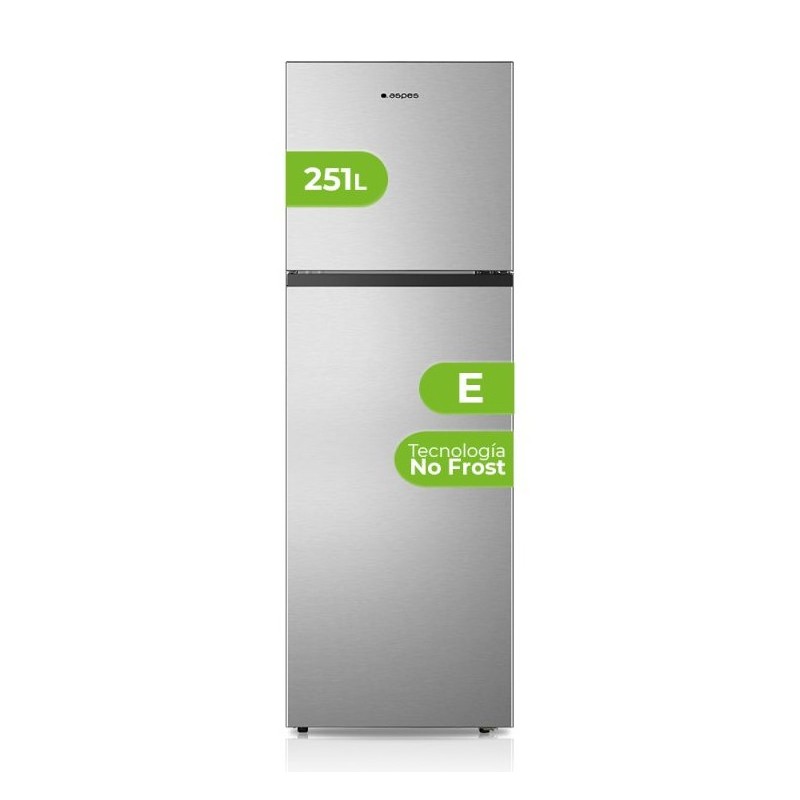 Aspes AF1675501ENFX nevera y congelador Independiente 251 L Acero inoxidable