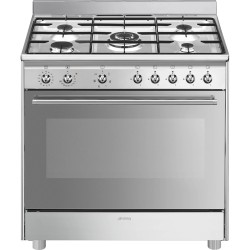Smeg SX91GM cocina Cocina independiente Gas Encimera de gas Acero inoxidable