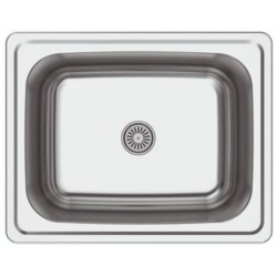 CATA CSS-1 Lavabo sobre-encimera Plaza Acero inoxidable