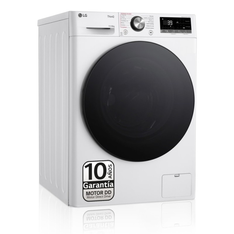 LG F4DR7011AGW.OUTLET lavadora-secadora Independiente Carga frontal Blanco