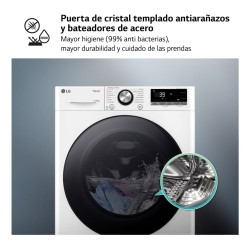 LG F4DR7011AGW.OUTLET lavadora-secadora Independiente Carga frontal Blanco