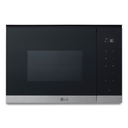 LG MG7Z2593D microondas Negro, Acero inoxidable Microondas con grill Integrado 25 L 900 W