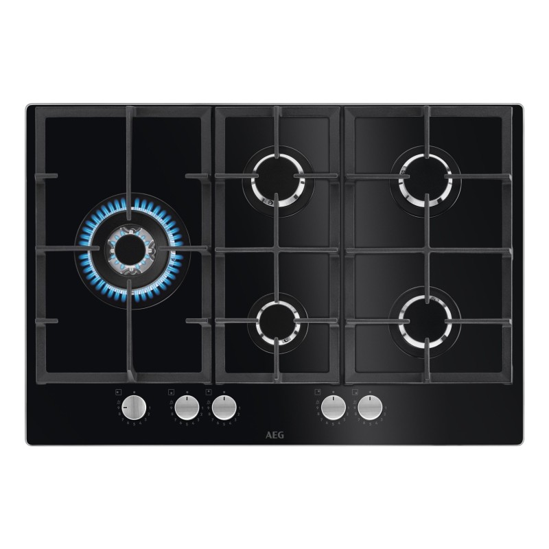 AEG HKB75820NB Negro Integrado 75 cm Encimera de gas 5 zona(s)