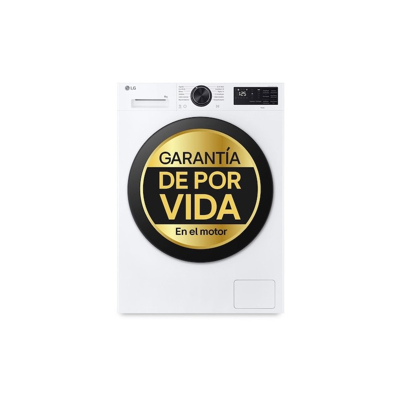 LG Series 500 F2X50S8TLB lavadora Carga frontal 8 kg 1200 RPM Blanco