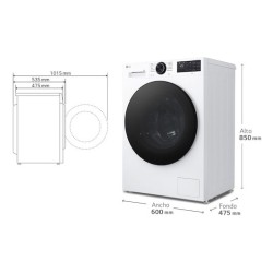 LG Series 500 F2X50S8TLB lavadora Carga frontal 8 kg 1200 RPM Blanco