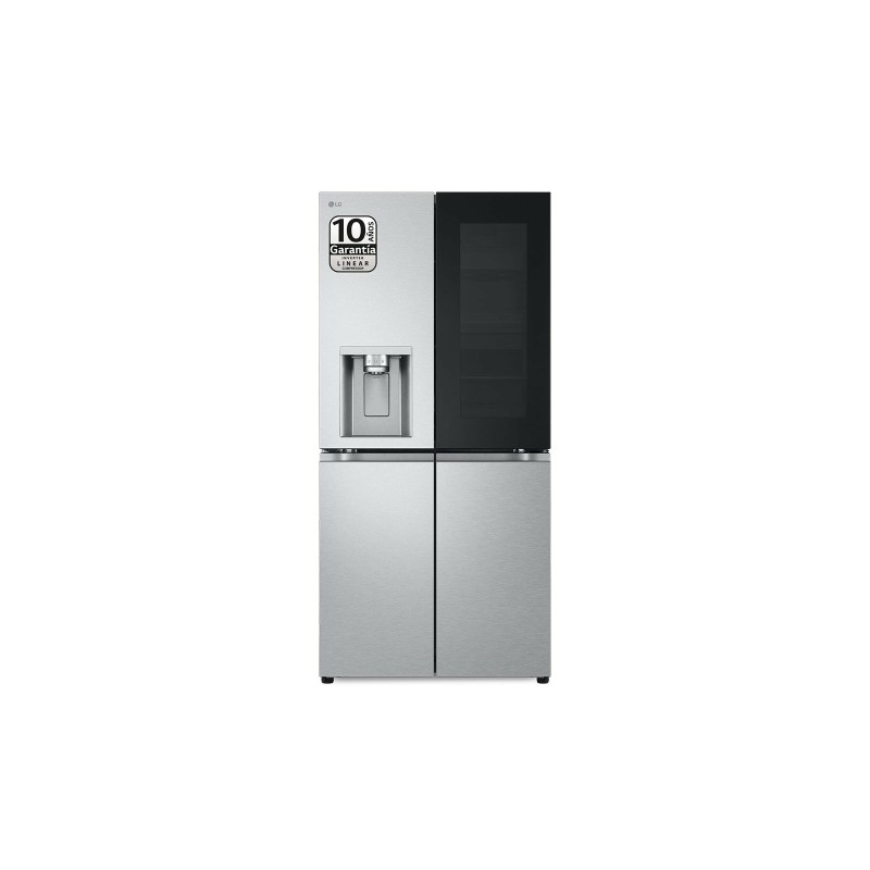 LG InstaView GMG861MBAE nevera puerta lado a lado Independiente 508 L Negro, Acero inoxidable