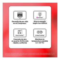 LG GBBSJ20DSWE nevera y congelador Independiente 375 L Blanco