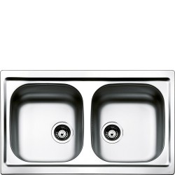 Smeg LYP792 fregadero Fregadero empotrado Rectangular Acero inoxidable