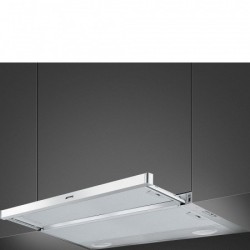 Smeg KSET91E2 campana Semintegrada (extraíble) Plata 310 m³ h