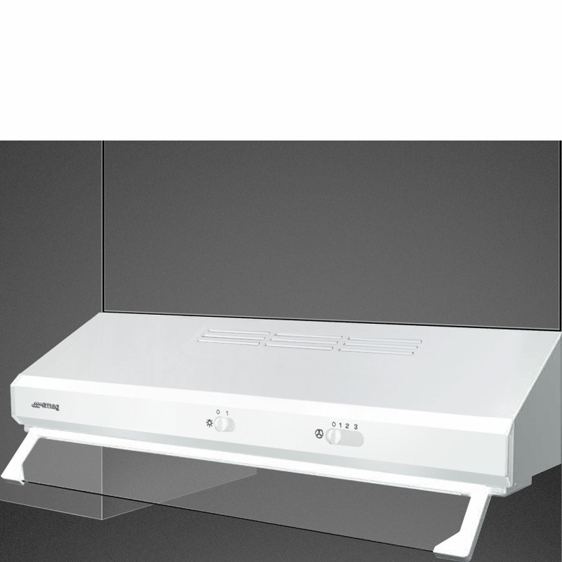 Smeg KSEC61BE3 campana Telescópica o extraplana Blanco 305 m³ h