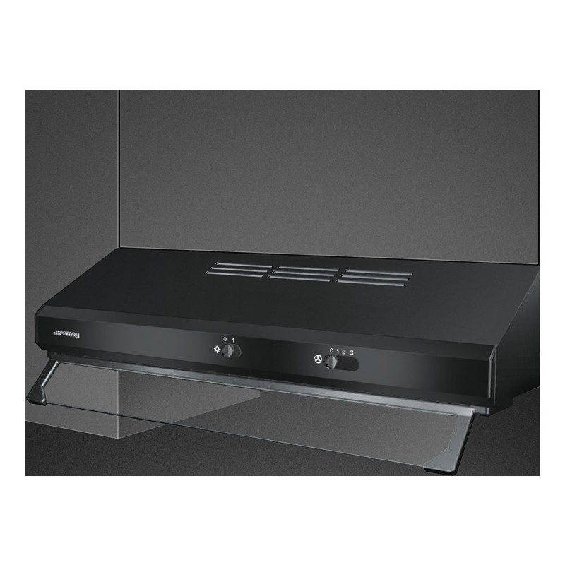 Smeg KSEC61NE3 campana Telescópica o extraplana Negro 315 m³ h
