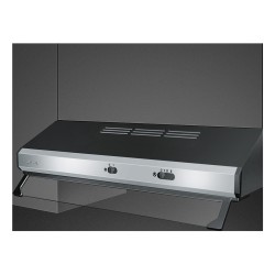 Smeg KSEC61XE3 campana Telescópica o extraplana Negro, Acero inoxidable 315 m³ h