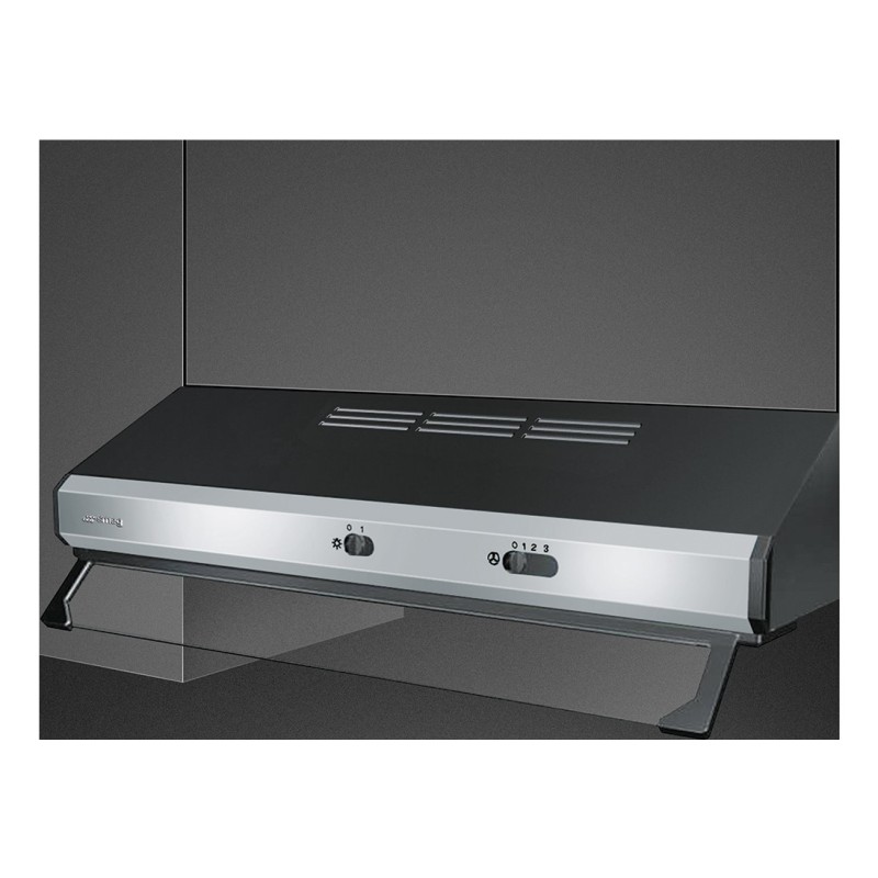 Smeg KSEC61XE3 campana Telescópica o extraplana Negro, Acero inoxidable 315 m³ h