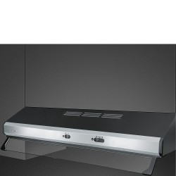 Smeg KSEC81XE3 campana Telescópica o extraplana Negro, Acero inoxidable 305 m³ h