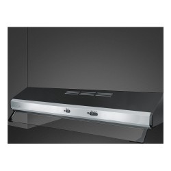 Smeg KSEC91XE3 campana Telescópica o extraplana Negro, Acero inoxidable 305 m³ h