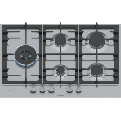 Bosch Serie 6 PCS7A5I90 hobs Acero inoxidable Integrado 75 cm Encimera de gas 5 zona(s)