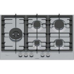 Bosch Serie 6 PCS7A5I90 hobs Acero inoxidable Integrado 75 cm Encimera de gas 5 zona(s)