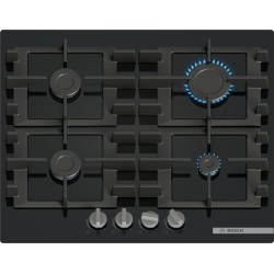 Bosch Serie 4 PNP6B6K40 hobs Negro Integrado 60 cm Encimera de gas 4 zona(s)