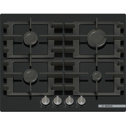 Bosch Serie 4 PNP6B6K40 hobs Negro Integrado 60 cm Encimera de gas 4 zona(s)