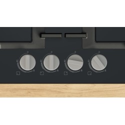 Bosch Serie 4 PNP6B6K40 hobs Negro Integrado 60 cm Encimera de gas 4 zona(s)