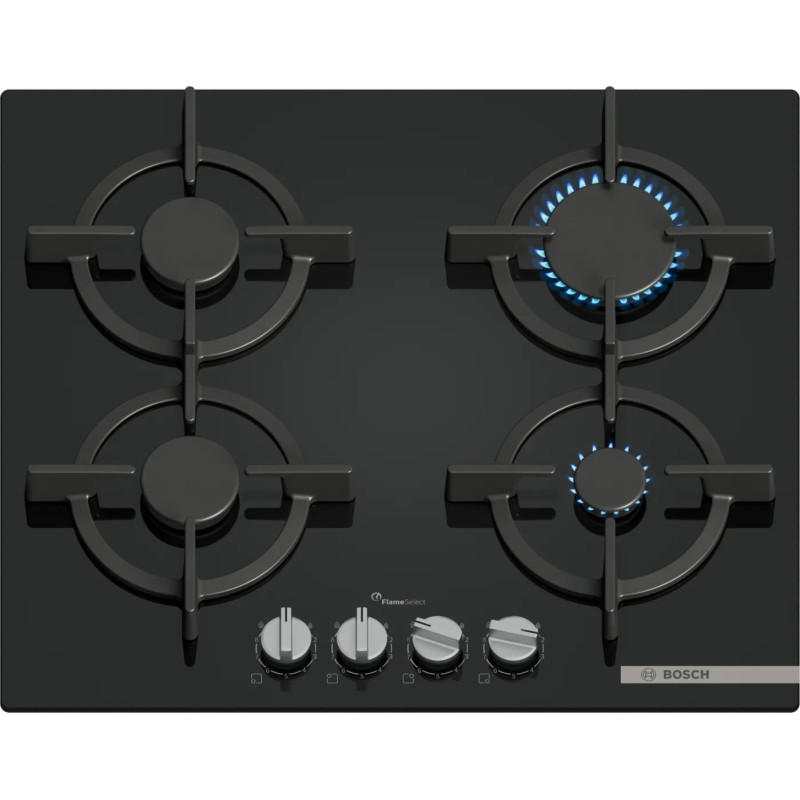 Bosch Serie 6 PPP6A6I10 hobs Negro Integrado 60 cm Encimera de gas 4 zona(s)