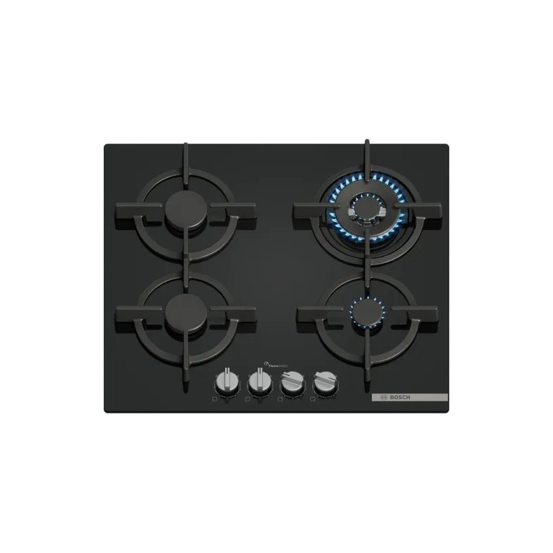 Bosch Serie 6 PPH6A6I10 hobs Negro Integrado 60 cm Encimera de gas 4 zona(s)