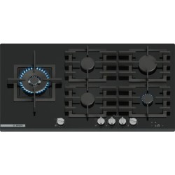 Bosch Serie 8 PRS9A6H40 hobs Negro Integrado 90 cm Encimera de gas 5 zona(s)