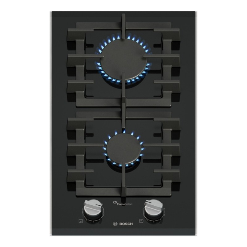 Bosch Serie 8 PRB3A6I40 hobs Negro Integrado 30 cm Encimera de gas 2 zona(s)